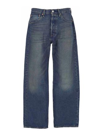 Levi's Levis 501 Blue Washed-Effect Jeans