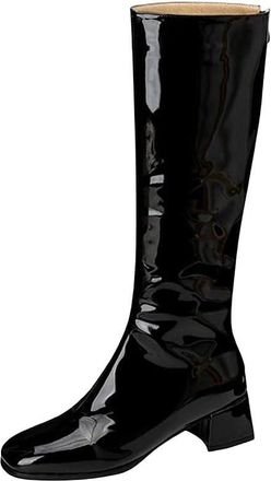 Generic Womens Knee High Boots Low Heel Long Booties Winter Fashion Shoes Party Style