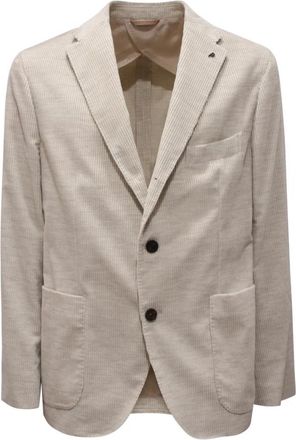 PESERICO Velvet Jasje - Heren - Blazers - Beige - XL - Jassen
