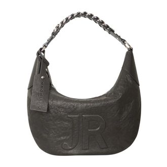 John Richmond Bolso de Hombro con Logo en Relieve y Asa de Cadena - Bags - Mujer - Negro - ONE SIZE