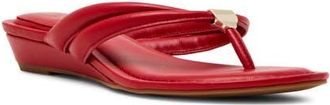 Anne Klein Bari Wedge Sandal in Red at Nordstrom, Size 5.5