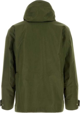 Herno Mens Nylon Utility Jacket Green