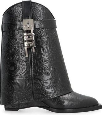 Givenchy Black Calfskin Ankle Womens Boots