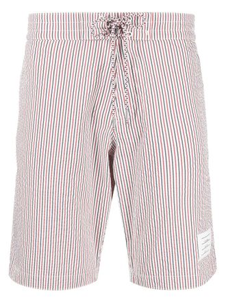 Thom Browne Gestreepte zwembroek - Wit