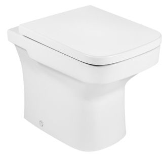 Roca Inodoro Completo Con Taza Adosada A Pared Con Salida Dual Y Tapa Con Ca&iacute;da Amortiguada Dama - Roca