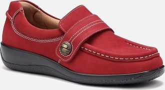 Hotter Womens Wendy II Wide Fit Womens Loafers - Red - Size: 6.5