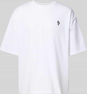 Review Relaxed Fit T-Shirt mit Rundhalsausschnitt in Weiss, Gr&ouml;&szlig;e XS