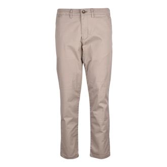 Selected Heren, Broeken, Beige, Maat: W34 Katoen