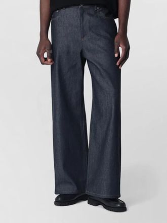 A.P.C. denim wide-leg trousers