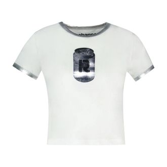 Paco Rabanne Womens Cotton T-Shirt White