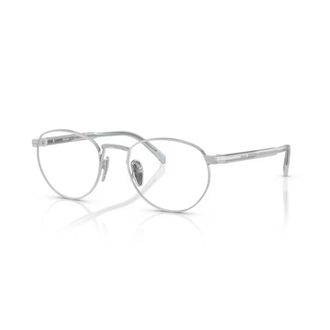 Prada B52v Vista Silver Metal Frame Eyeglasses