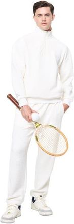 Sergio Tacchini Netto Quarter Zip in Gardenia at Nordstrom, Size Xxx-Large
