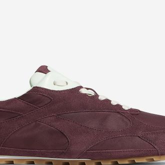 Bottega Veneta Womens Sneakers Orbit Suede Dark Brown Calf Trainers