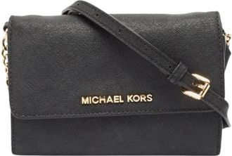 Michael Kors Pre-owned Wallet on Chain - Dames - Vintage Schoudertas - Zwart - ONE Size - Leer - Vintage