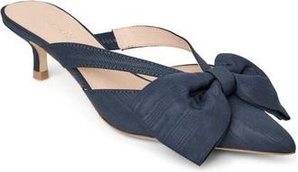 Jack Rogers Cynthia Bow Pointed Toe Mule in Indigo at Nordstrom, Size 7.5