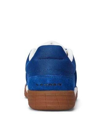 Polo Ralph Lauren Mens Ps 150 Logo Sneakers Blue Shoes >