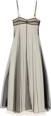 Quetsche Abito con design a strati - Nero