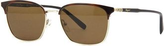 Ferragamo SF180S 271 Havana/Shiny Gold / Brown