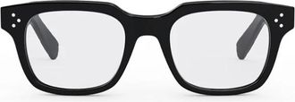 Celine Vierkante Bril Zwart Glanzend Frame - unisex - Brillen - Zwart - ONE Size - Accessoires