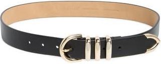 Cole Haan Beveled Buckle Belt in Black at Nordstrom Rack, Size X-Large