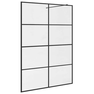 vidaXL Vidaxl - Mampara De Ducha Accesible Vidrio Esg Claro Negro 140x195 Cm