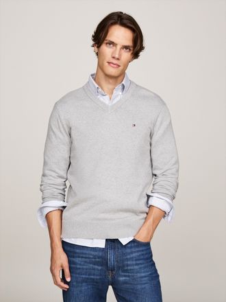 Tommy Hilfiger PIMA ORG CTN CASHMERE V NECK