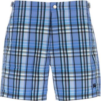 Burberry Blue Check Swim Shorts