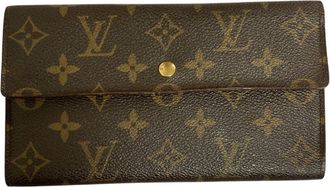 Louis Vuitton Brown Monogram Monogram Long Wallet (Bi-Fold) (Pre-Owned)