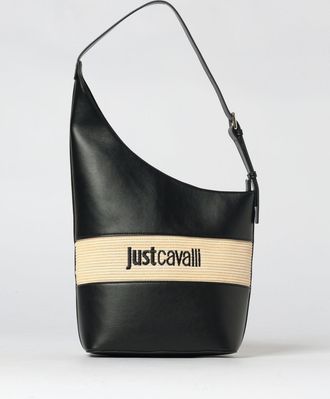 Just Cavalli Borsa Just Cavalli in pelle sintetica e rafia con logo ricamato