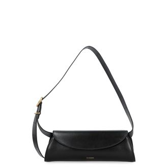 Jil Sander Cannolo Leather Crossbody Bag