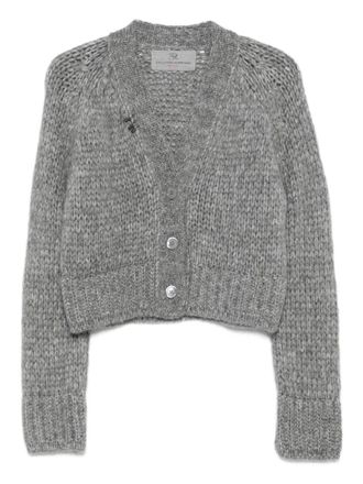 Ermanno Scervino Cardigan con decorazione - Grigio