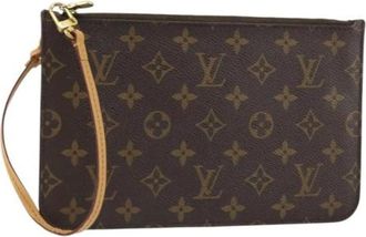 Louis Vuitton Pre-owned Clutches, female, Brown, Size: ONE SIZE Pre-owned Vintage Canvas Clutch