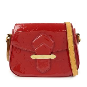 Louis Vuitton Bellflower Monogram Vernis Red Patent_Leather Handbag (Pre-Owned)