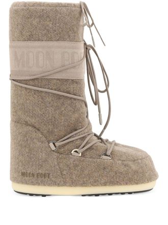 Moon Boot Icon vilten laarzen - Beige
