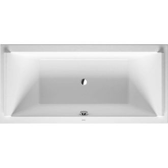 Duravit Ba&ntilde;era Duravit Starck Rectangular 1900x900 Mm, Con Dos Inclinaciones Dorsales, Con Un Reposacabezas, De Acr&iacute;lico Sanitario, Blanco