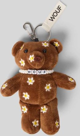 Wouf Schl&uuml;sselanh&auml;nger mit Logo-Detail Modell Choco Bear in Dunkelbraun, Gr&ouml;&szlig;e 1