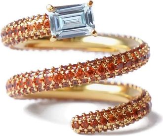 Izabel Display Anello Ultra Twist con turchese - Arancione