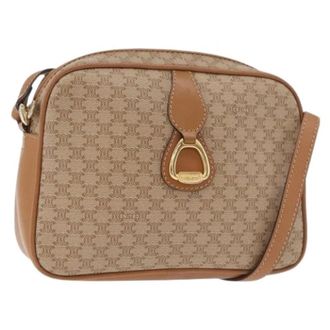 Celine Pre-owned Vintage Shoulder Bag - Dames - Vintage Schoudertas - Beige - ONE Size - Leer - Vintage