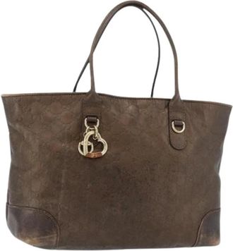 Gucci Pre-owned Tote Bags, female, Brown, Size: ONE SIZE Pre-owned Vintage Tote Bag