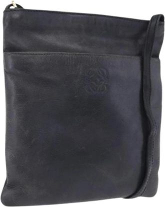 Loewe Pre-owned Shoulder Bag - Dames - Vintage Schoudertas - Blauw - ONE Size - Leer - Vintage