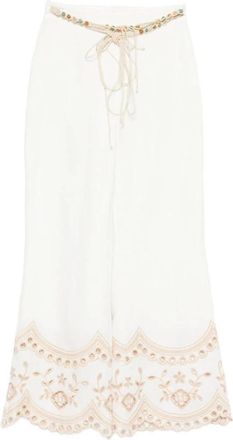 Zimmermann Mujer, Pantalones, Blanco, Talla: S