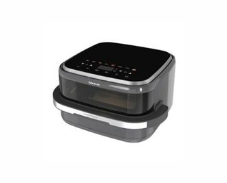 Taurus Air Fryer Pizzagrill Xl 5 Comensales Doble Resistencia Cocci&oacute;n Uniforme Sin Aceite 11 Programas Base Para Pizzas Dise&ntilde;o Compacto Ventana