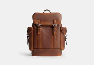 Coach Hitch Backpack In Loved Leather