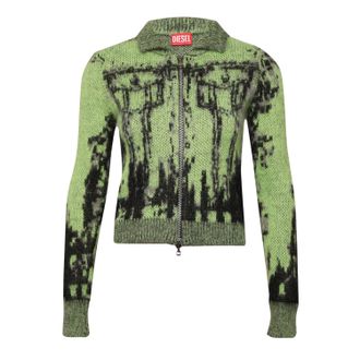 Diesel Sweater met volledige rits voor volwassenen (Lime Punch)