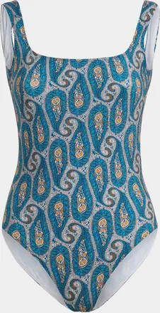 Etro Paisley Backless One-Piece Swimsuit