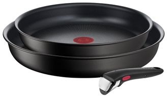 T-fal Ingenio Unlimited Sartenes Antiadherentes Negras 24 Y 28 Cm