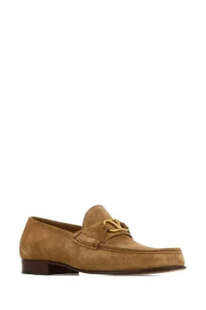 Valentino Garavani 8y2s0j68uzm C4q Dustycognac Splicalf Leather - Bos Taurus Mocassini Loafers