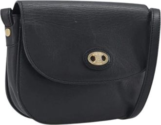 Celine Pre-owned Vintage Shoulder Bag - Dames - Vintage Schoudertas - Zwart - ONE Size - Leer - Vintage
