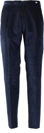 Tagliatore Slim-fit broek - Heren - Slim Fit Broeken - Blauw - 2XL - Wol - Broeken