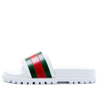 Gucci Web Slide White 429469-GIB10-9079